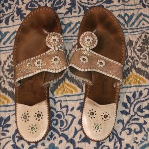 White Sparkle Jack Rogers